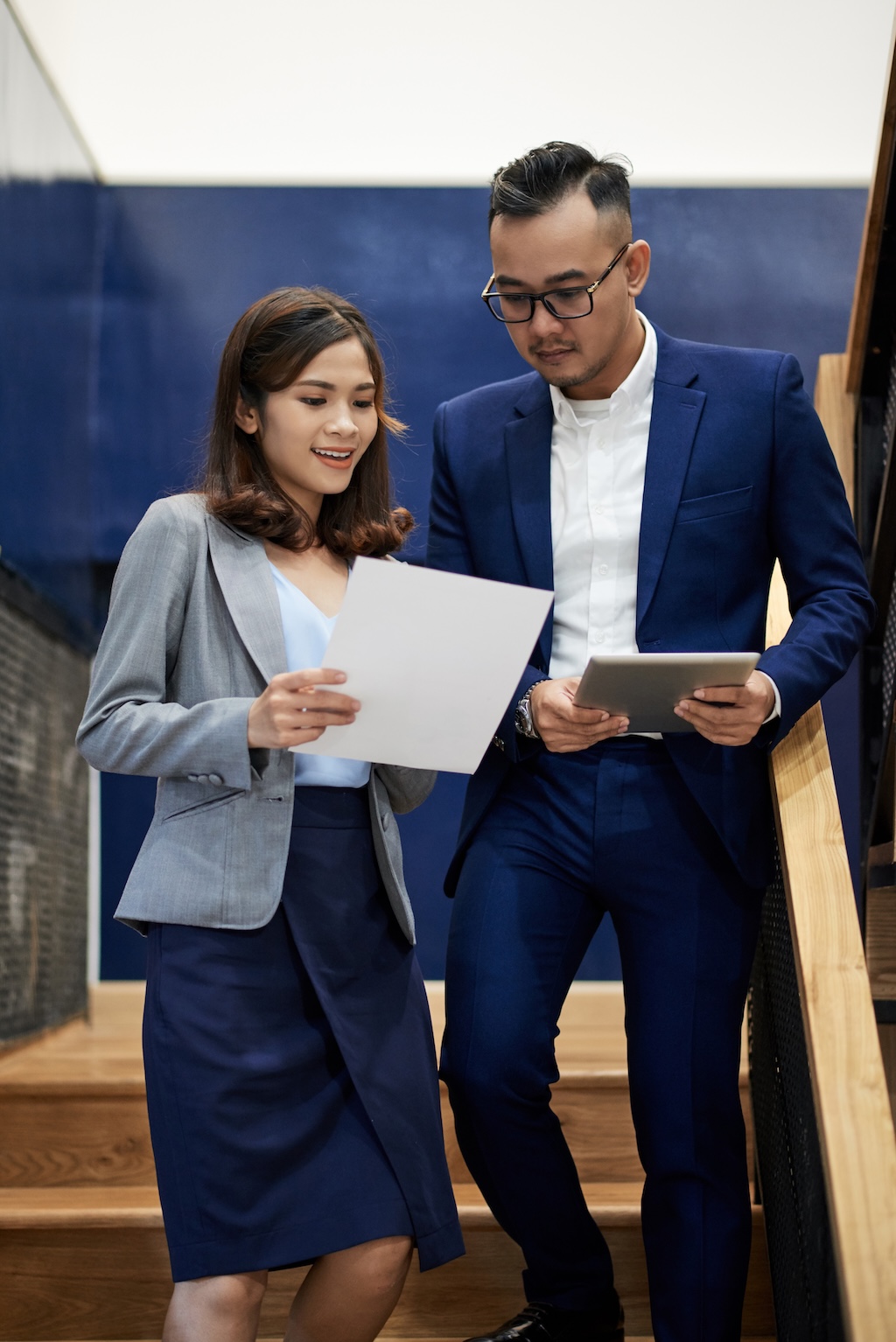 Colleagues working together